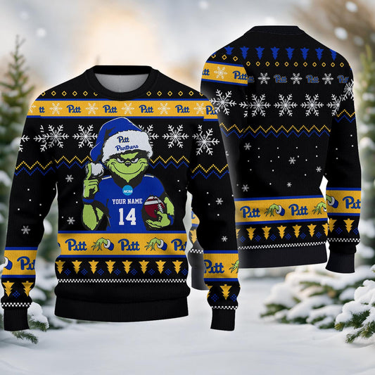 Pittsburgh Panthers Custom Chrismas Ugly Sweater