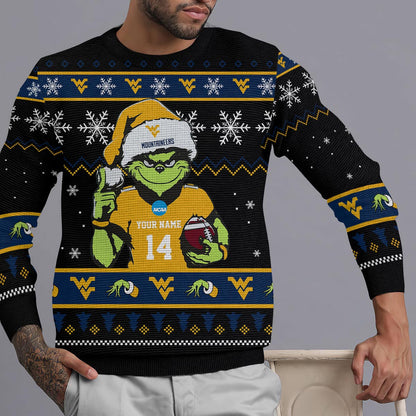 West Virginia Mountaineers Custom Chrismas Ugly Sweater