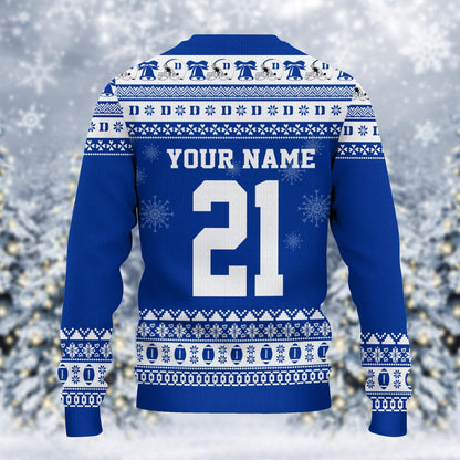 Duke Blue Devils Mickey Mouse Santa Ugly Christmas Sweater