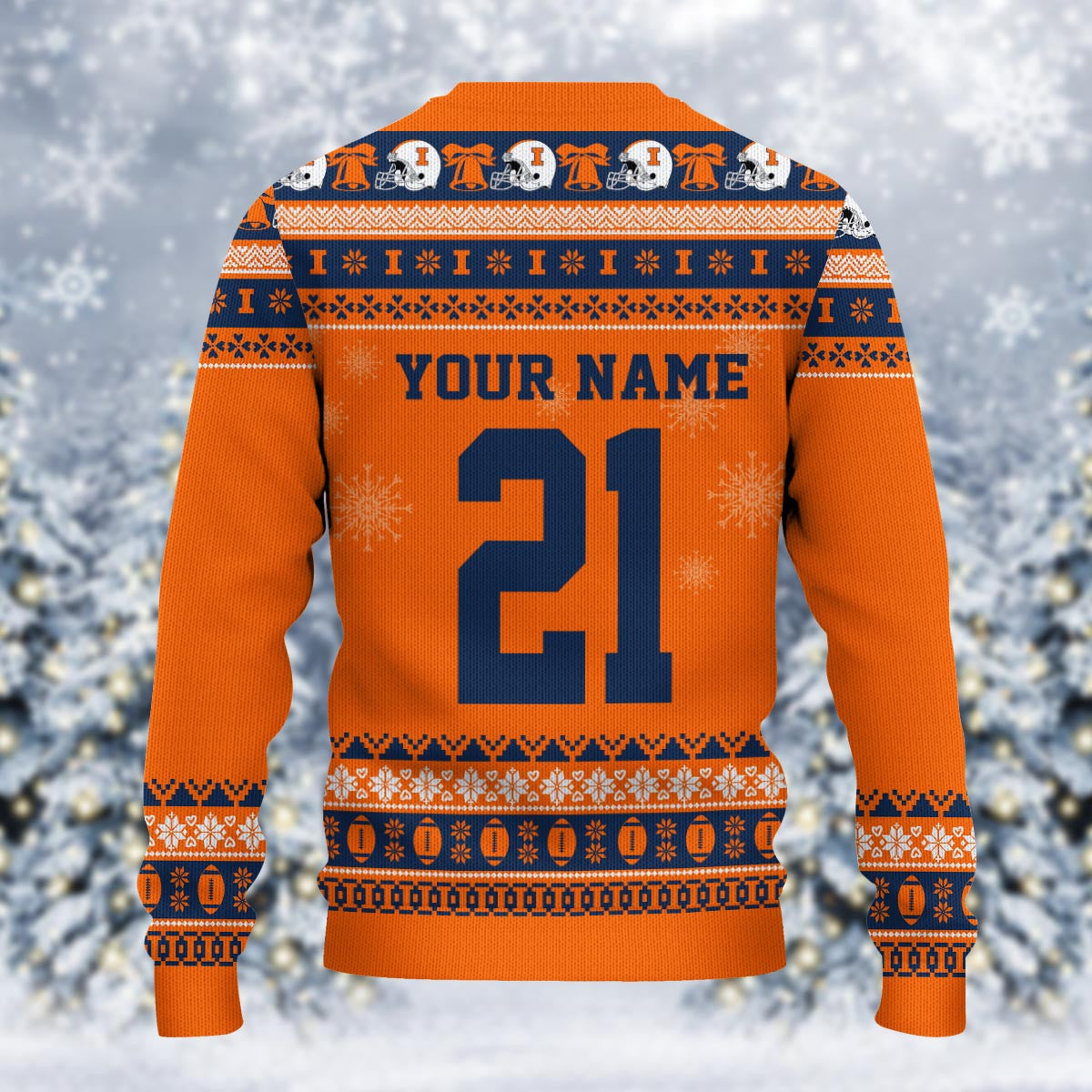 Illinois Fighting Illini Mickey Mouse Santa Ugly Christmas Sweater