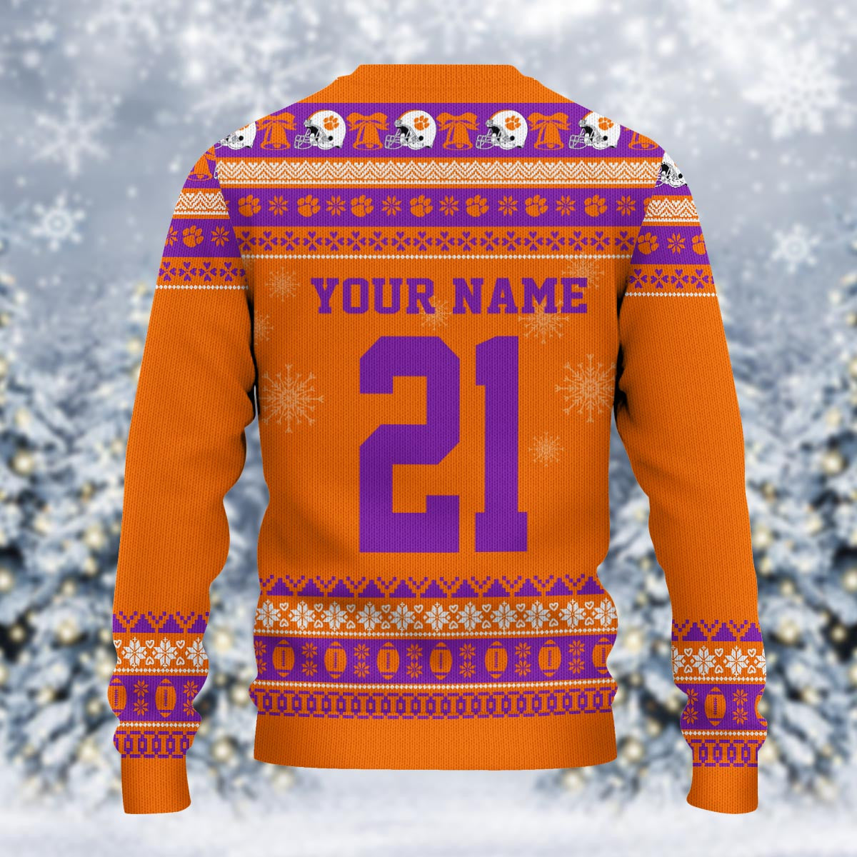 Clemson Tigers Mickey Mouse Santa Ugly Christmas Sweater