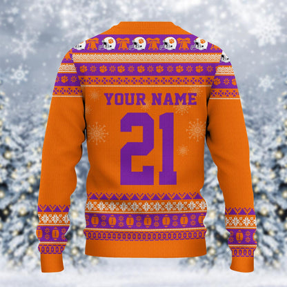 Clemson Tigers Mickey Mouse Santa Ugly Christmas Sweater