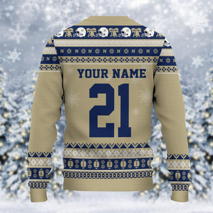 Navy Midshipmen Mickey Mouse Santa Ugly Christmas Sweater