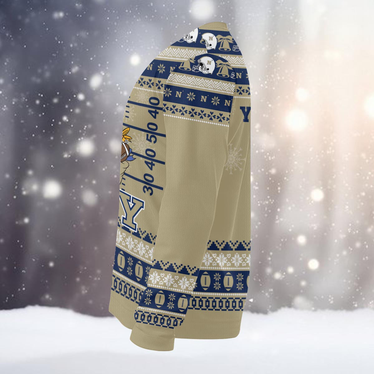 Navy Midshipmen Mickey Mouse Santa Ugly Christmas Sweater