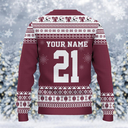 Mississippi State Bulldogs Mickey Mouse Santa Ugly Christmas Sweater