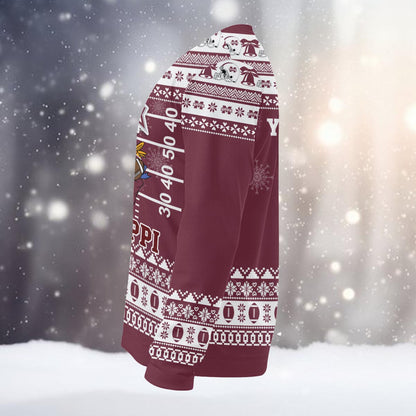 Mississippi State Bulldogs Mickey Mouse Santa Ugly Christmas Sweater