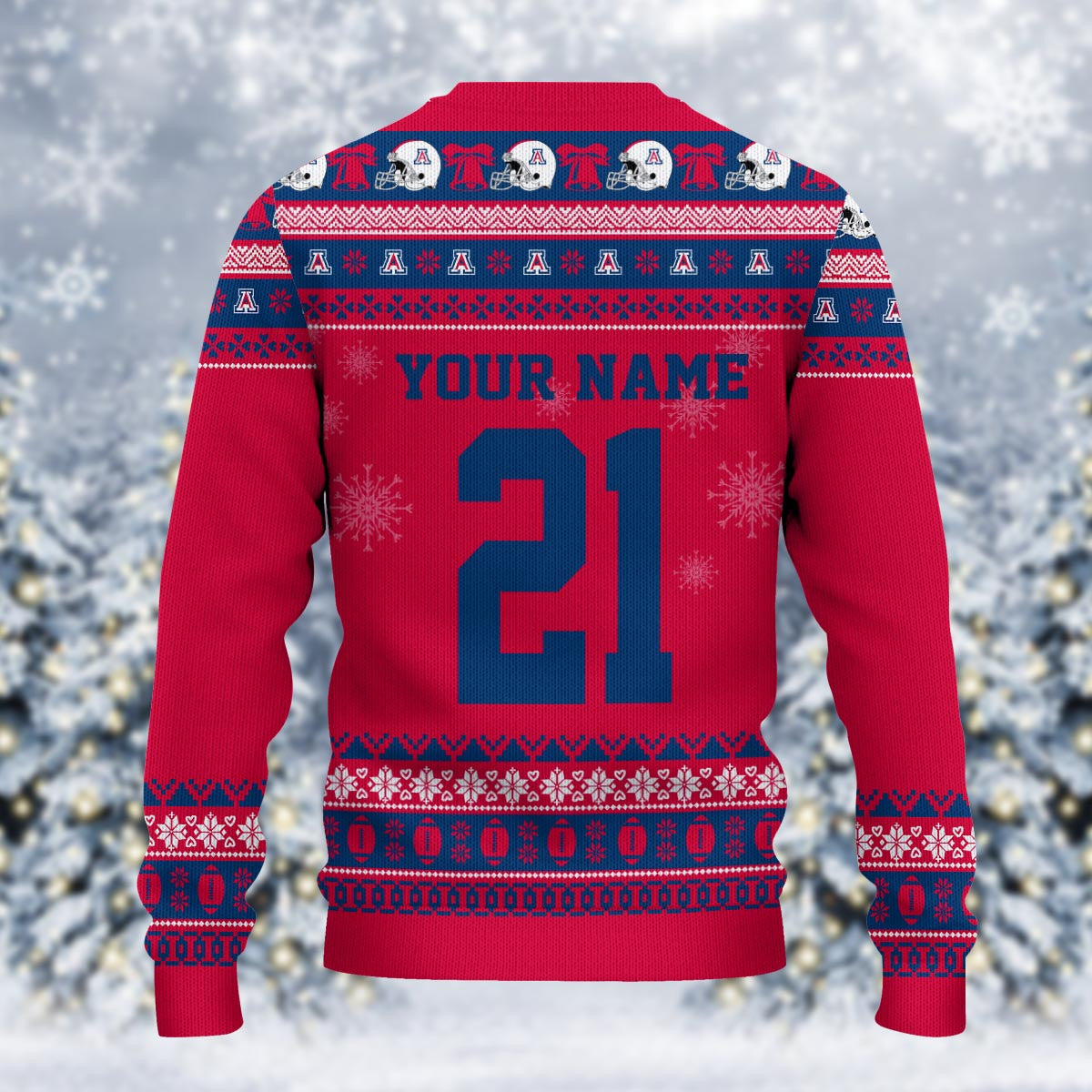 Arizona Wildcats Mickey Mouse Santa Ugly Christmas Sweater