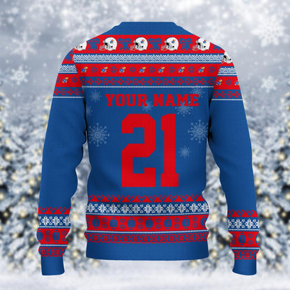Kansas Jayhawks Mickey Mouse Santa Ugly Christmas Sweater