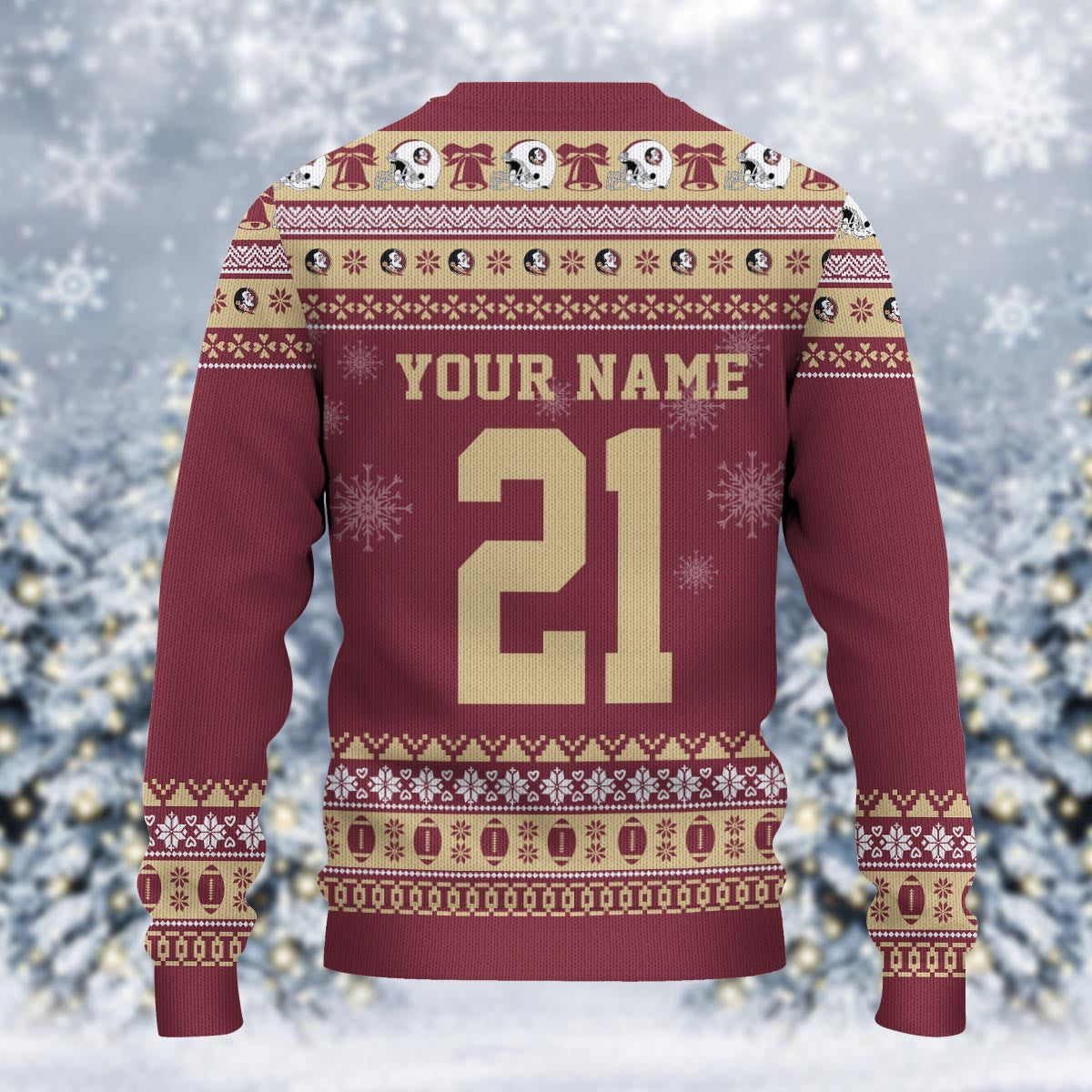 Florida State Seminoles Mickey Mouse Santa Ugly Christmas Sweater