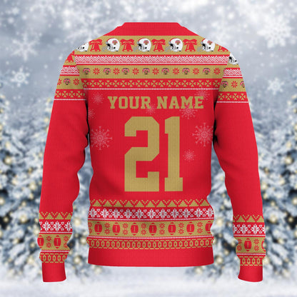 Maryland Terrapins Mickey Mouse Santa Ugly Christmas Sweater