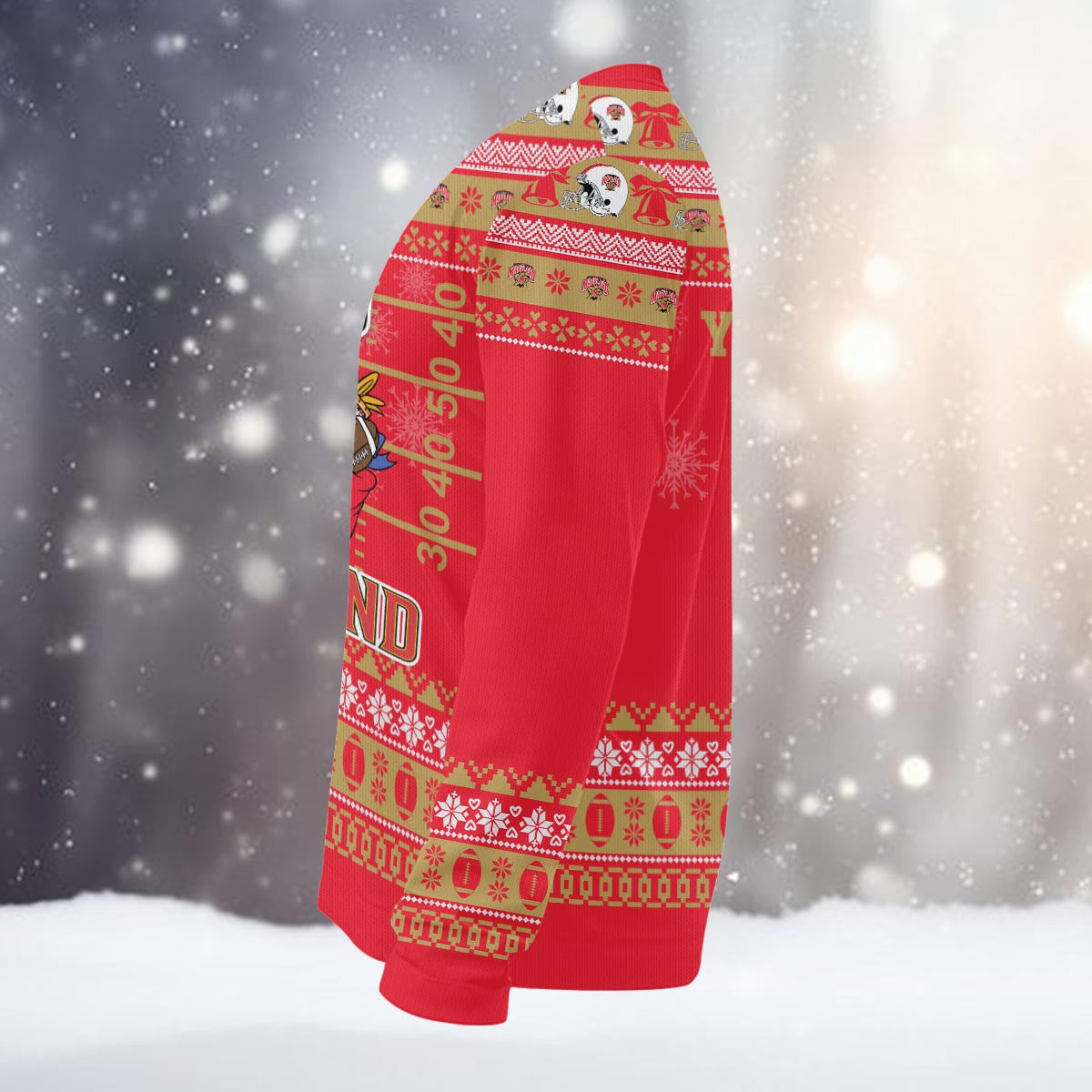 Maryland Terrapins Mickey Mouse Santa Ugly Christmas Sweater