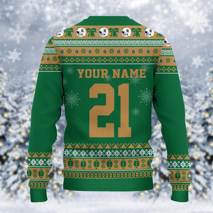 Marshall Thundering Herd Mickey Mouse Santa Ugly Christmas Sweater