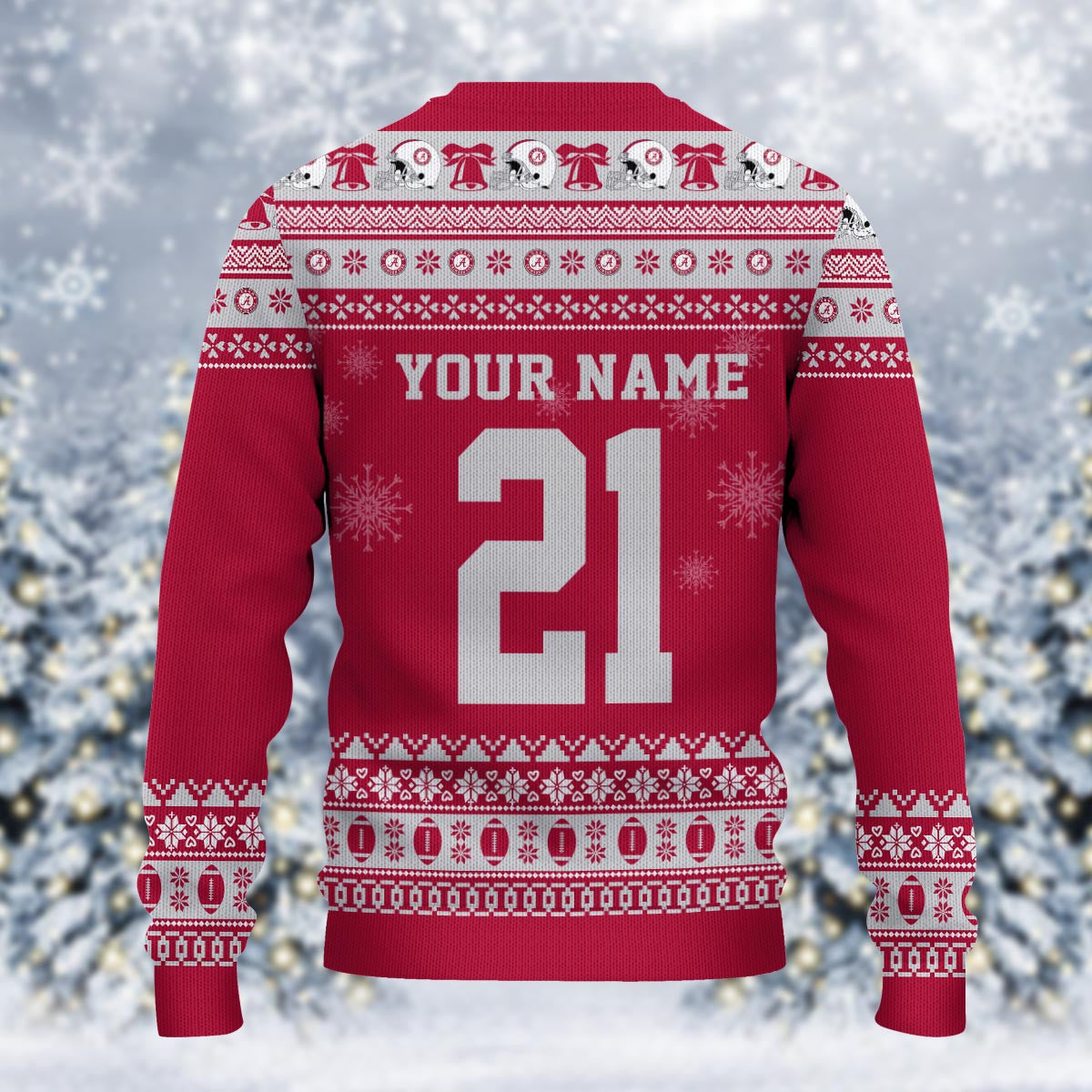 Alabama Crimson Tide Mickey Mouse Santa Ugly Christmas Sweater