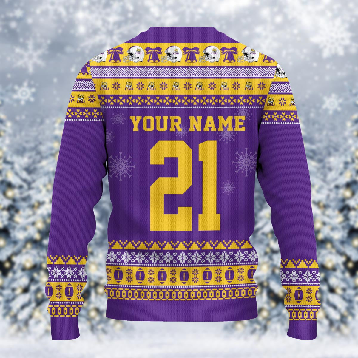 Lsu Tigers Mickey Mouse Santa Ugly Christmas Sweater