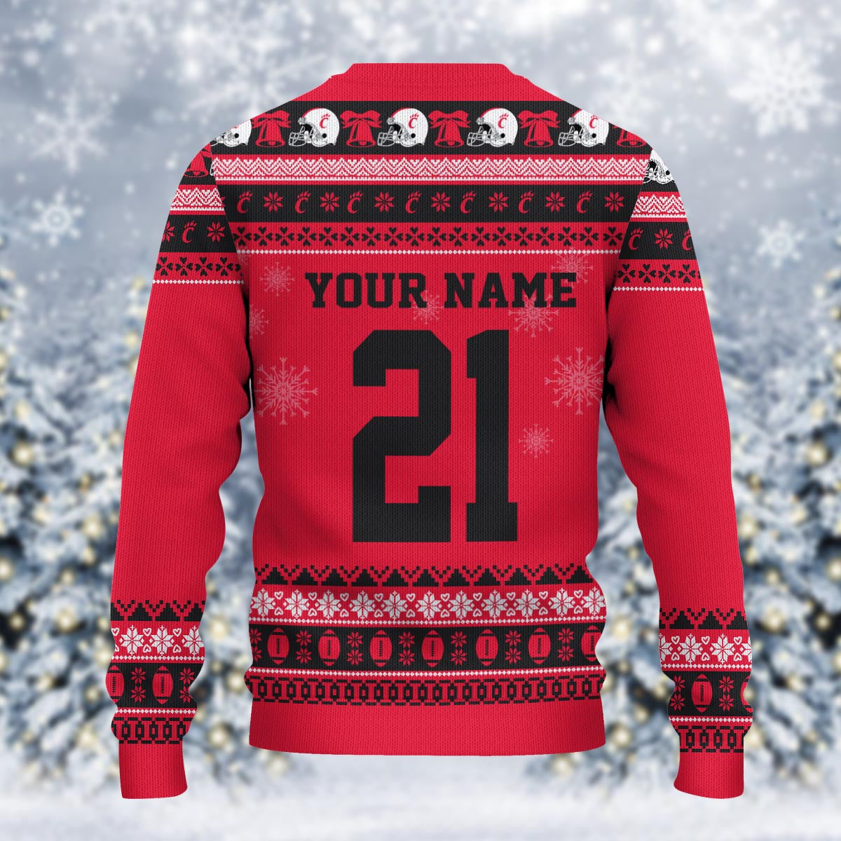 Cincinnati Bearcats Mickey Mouse Santa Ugly Christmas Sweater
