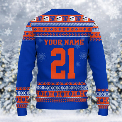Boise State Broncos Mickey Mouse Santa Ugly Christmas Sweater