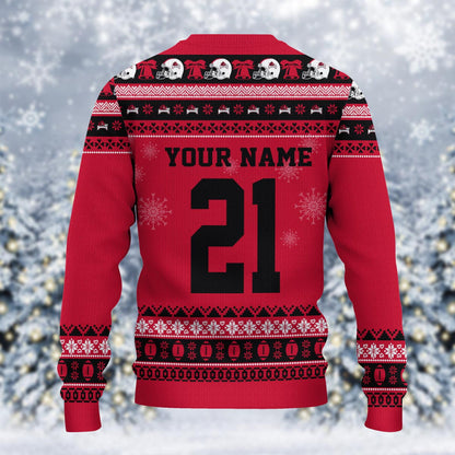 Arkansas Razorbacks Mickey Mouse Santa Ugly Christmas Sweater