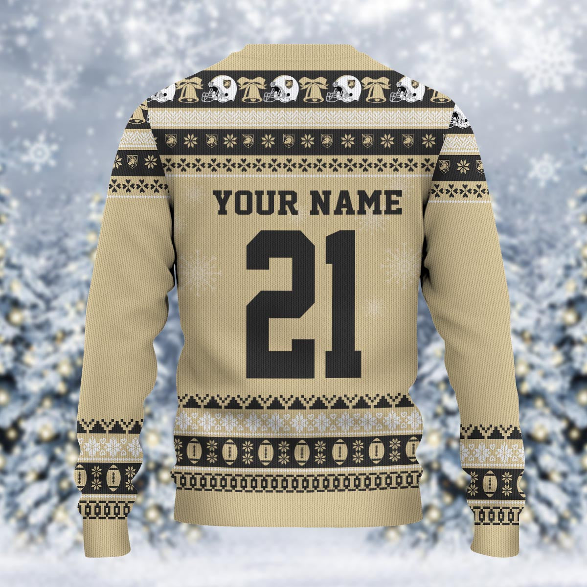 Army Black Knights Mickey Mouse Santa Ugly Christmas Sweater