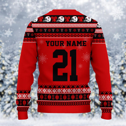 Texas Tech Red Raiders Mickey Mouse Santa Ugly Christmas Sweater