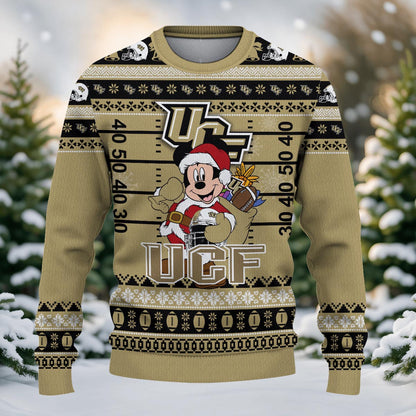 Ucf Knights Mickey Mouse Santa Ugly Christmas Sweater