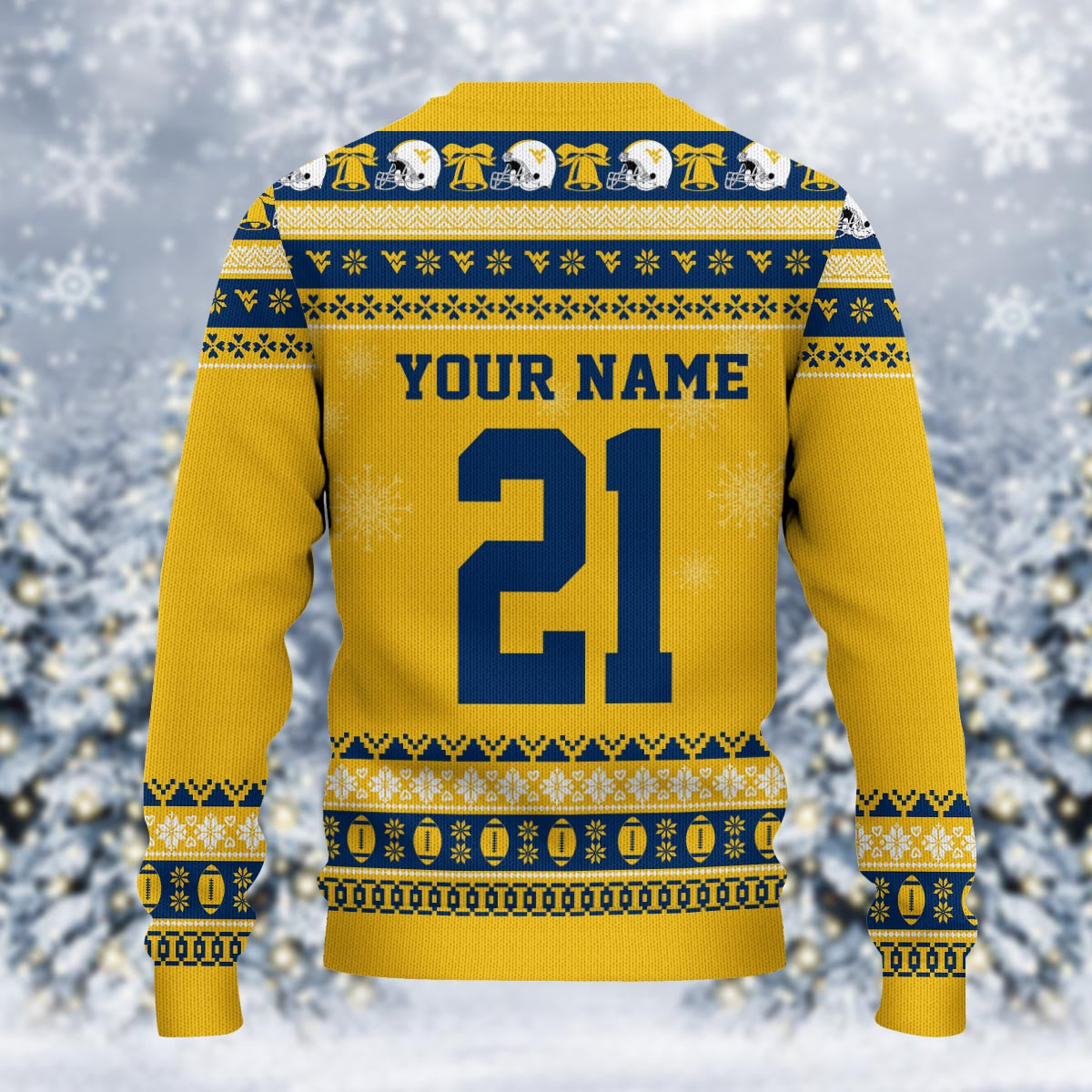 West Virginia Mountaineers Mickey Mouse Santa Ugly Christmas Sweater