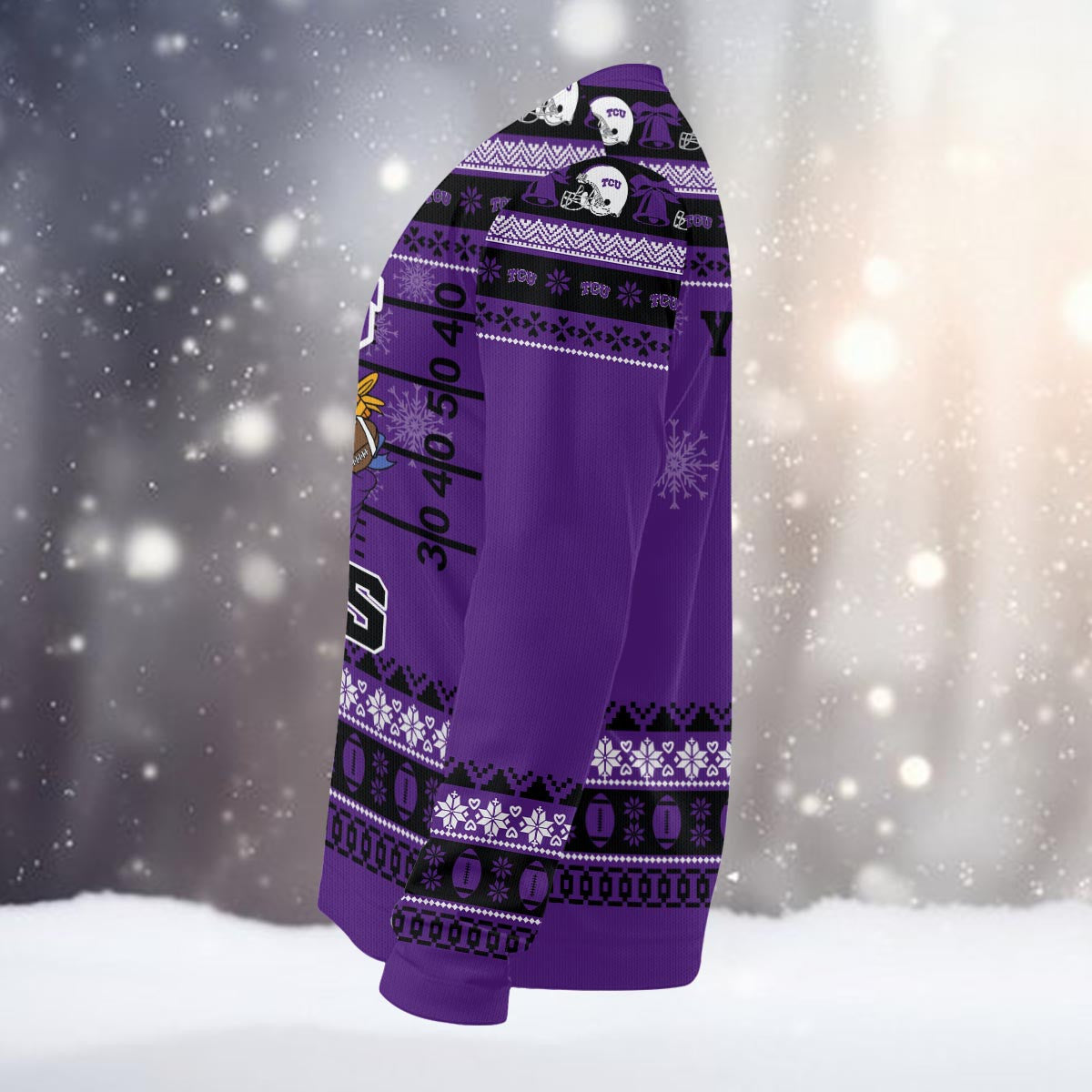 Tcu Horned Frogs Mickey Mouse Santa Ugly Christmas Sweater