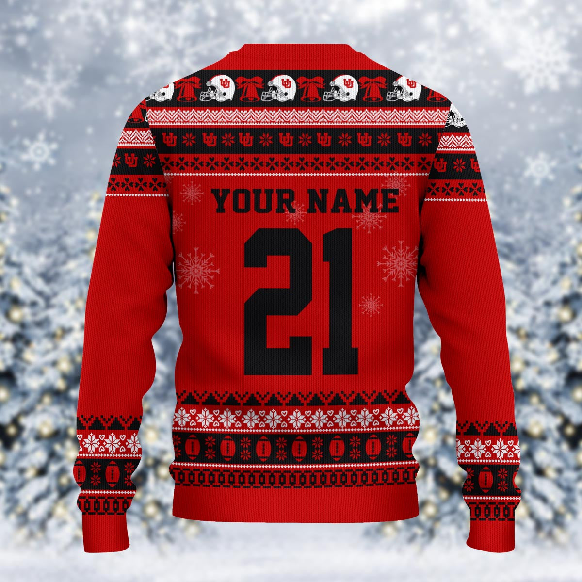 Utah Utes Mickey Mouse Santa Ugly Christmas Sweater