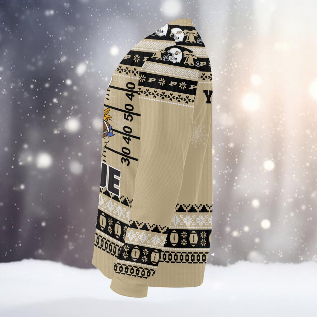 Purdue Boilermakers Mickey Mouse Santa Ugly Christmas Sweater