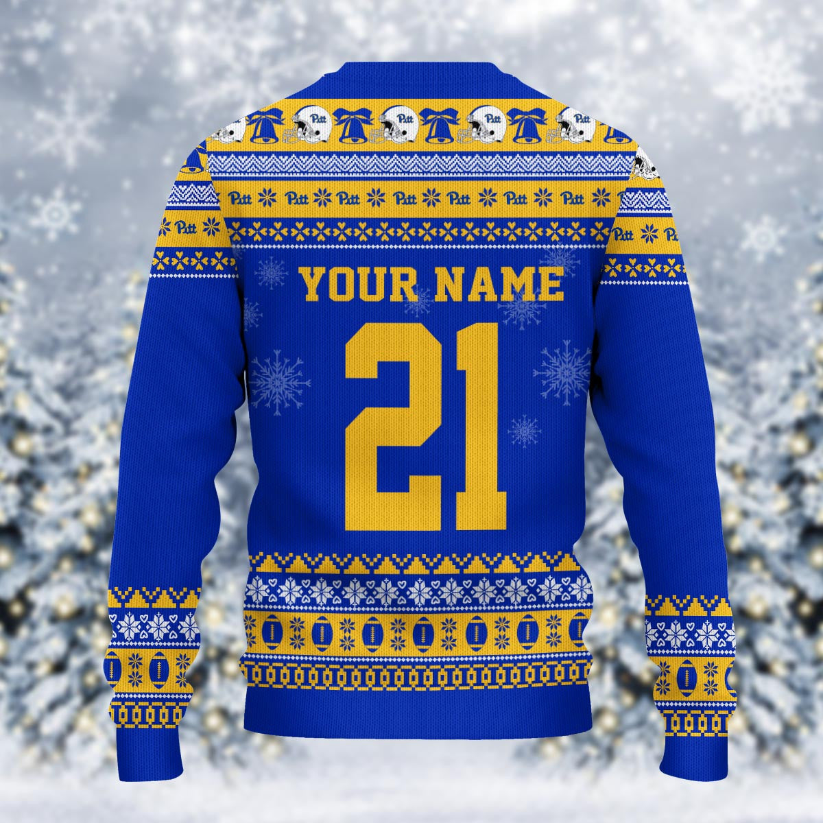 Pittsburgh Panthers Mickey Mouse Santa Ugly Christmas Sweater