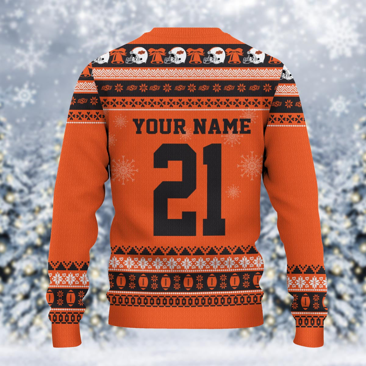 Oklahoma State Cowboys Mickey Mouse Santa Ugly Christmas Sweater