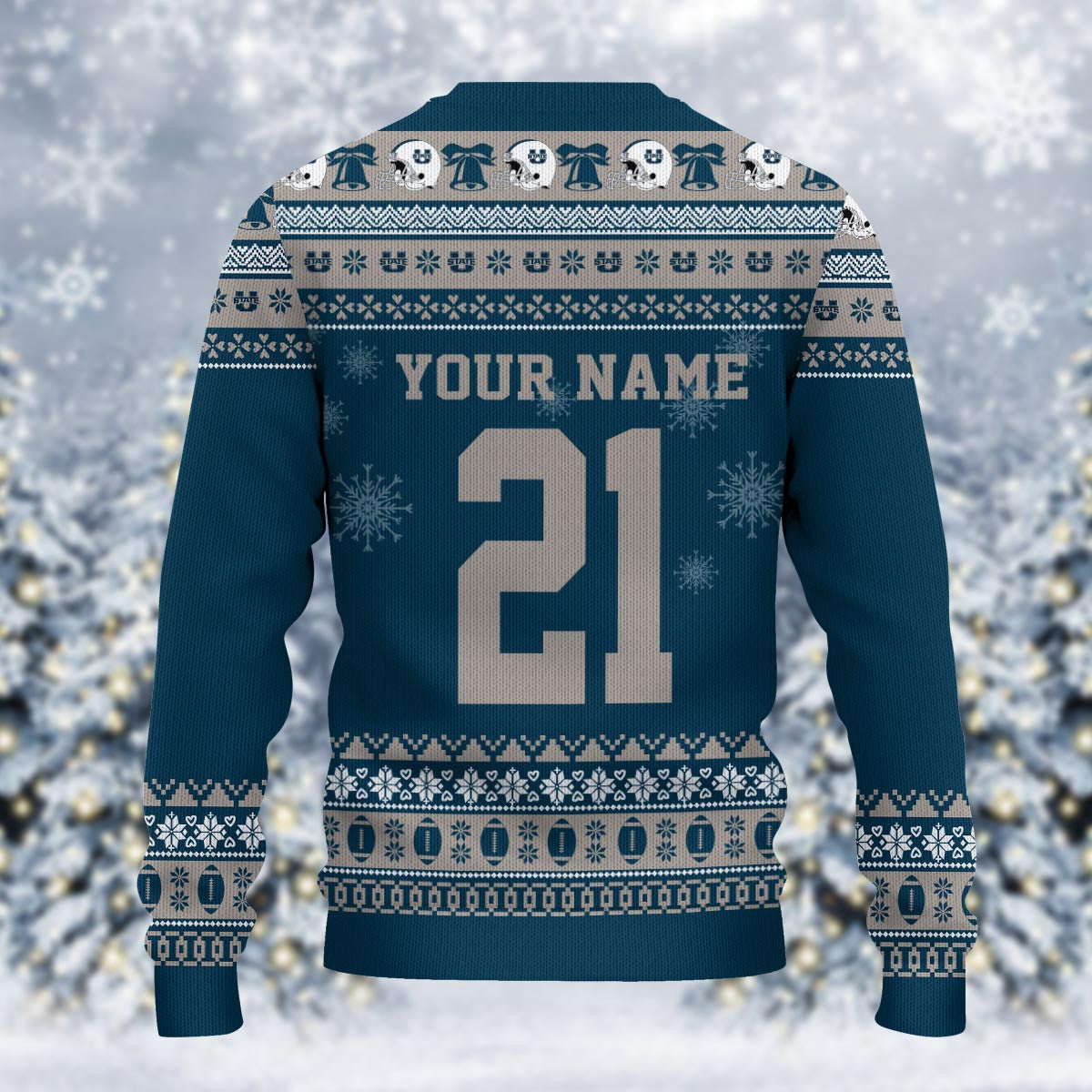 Utah State Aggies Mickey Mouse Santa Ugly Christmas Sweater