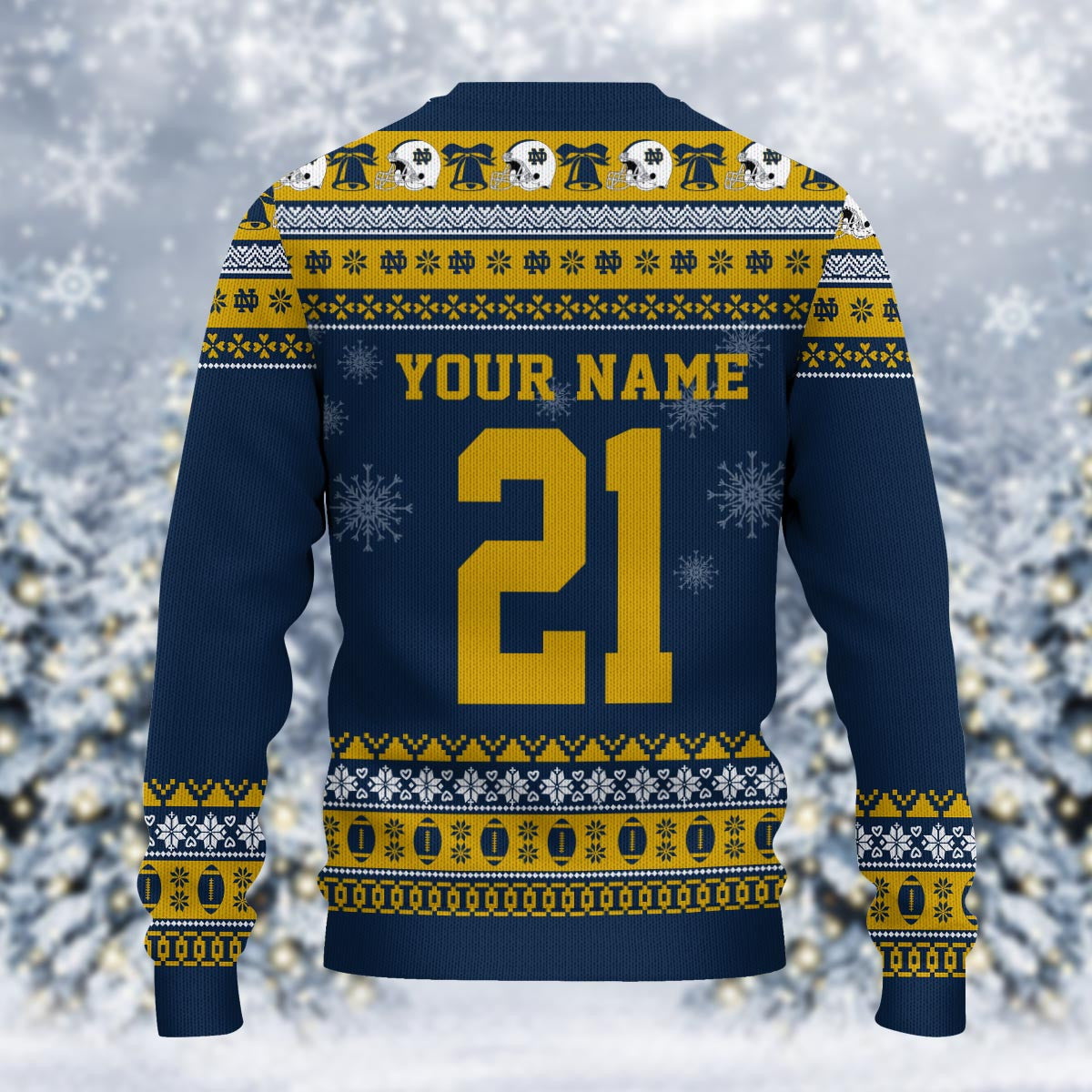 Notre Dame Fighting Irish Mickey Mouse Santa Ugly Christmas Sweater