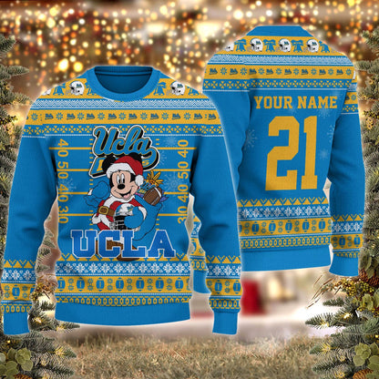 Ucla Bruins Mickey Mouse Santa Ugly Christmas Sweater