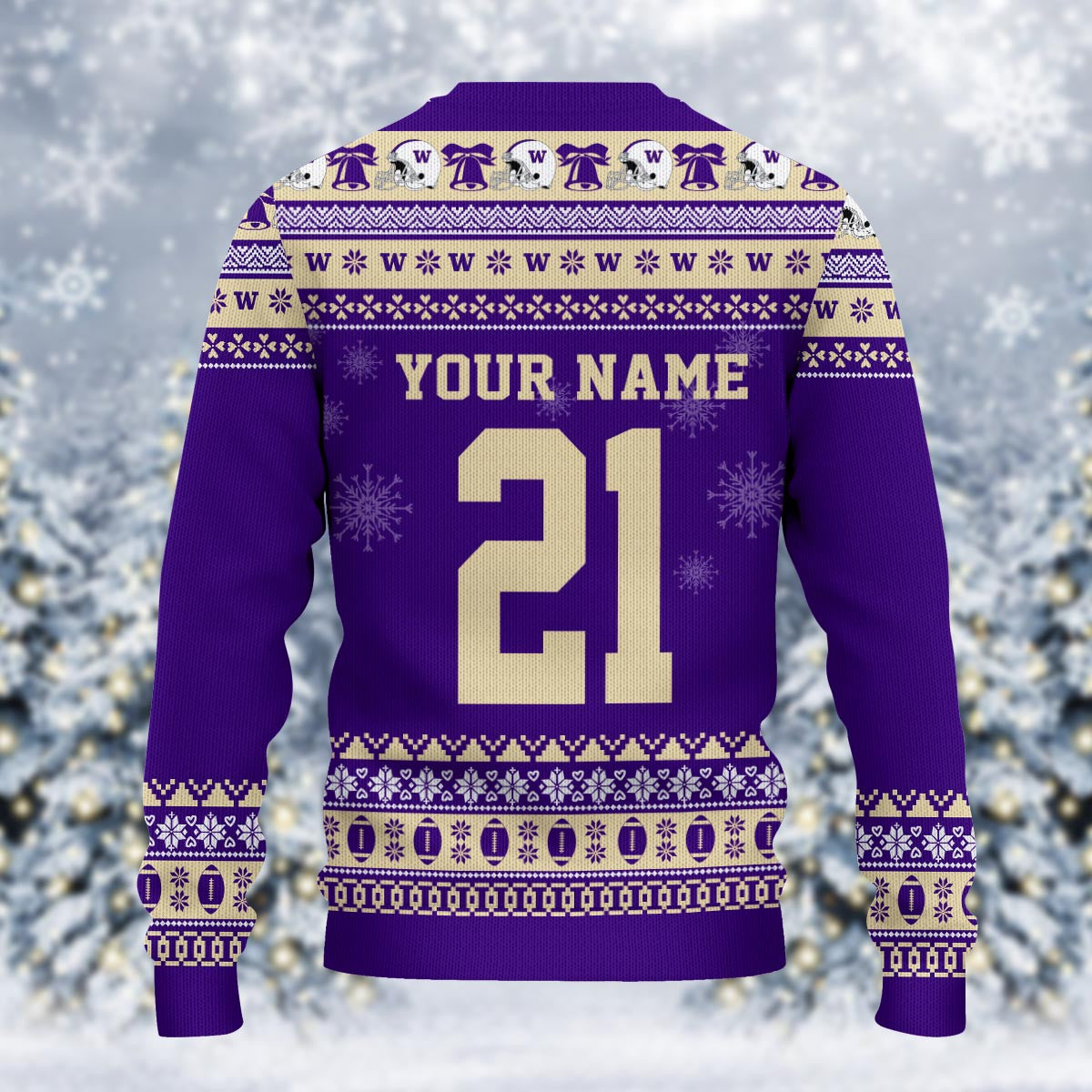 Washington Huskies Mickey Mouse Santa Ugly Christmas Sweater