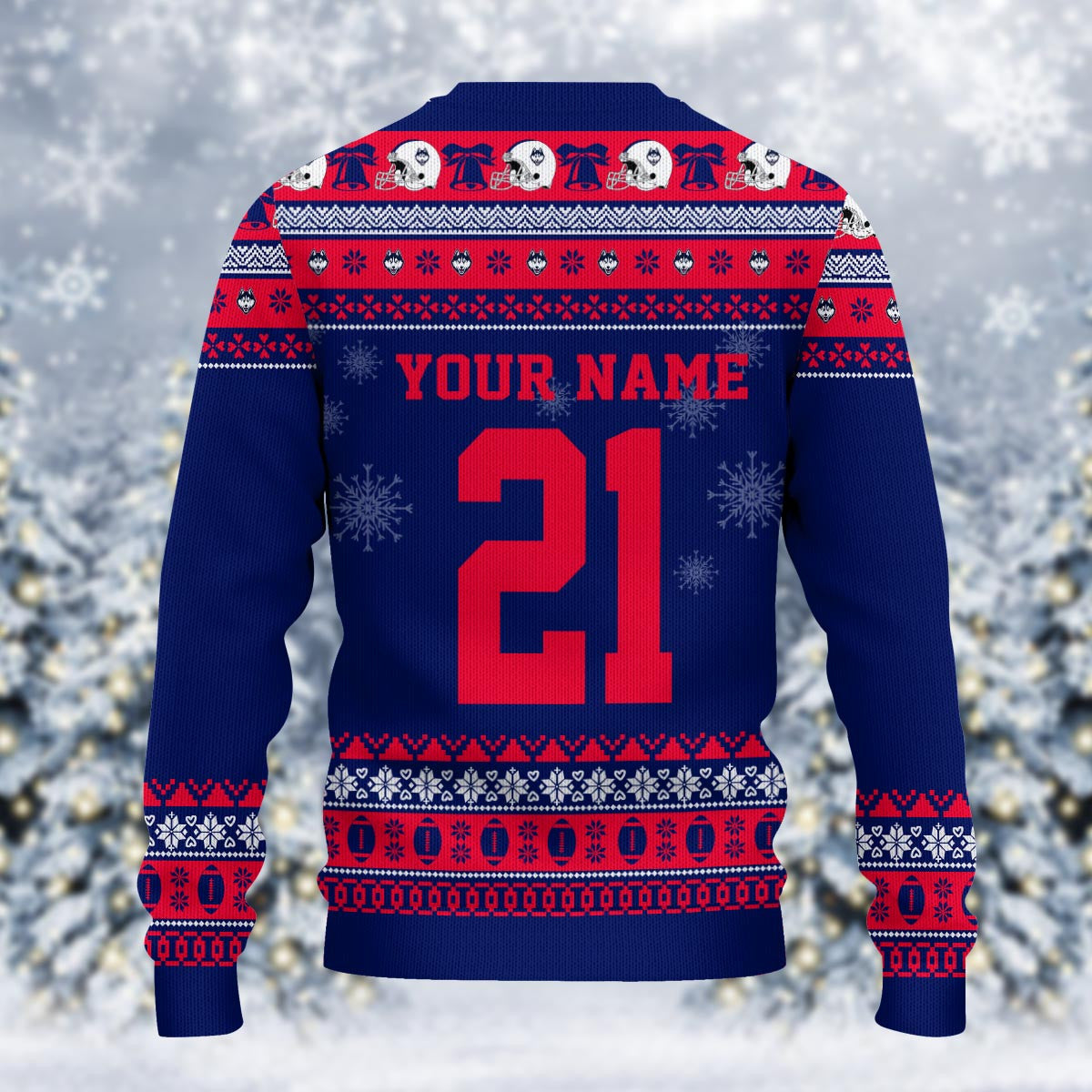Uconn Huskies Mickey Mouse Santa Ugly Christmas Sweater
