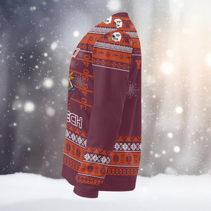Virginia Tech Hokies Mickey Mouse Santa Ugly Christmas Sweater