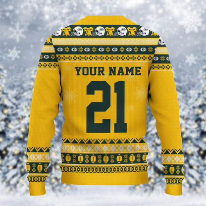 Green Bay Packers Mickey Mouse Santa Ugly Christmas Sweater