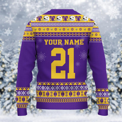 Minnesota Vikings Mickey Mouse Santa Ugly Christmas Sweater