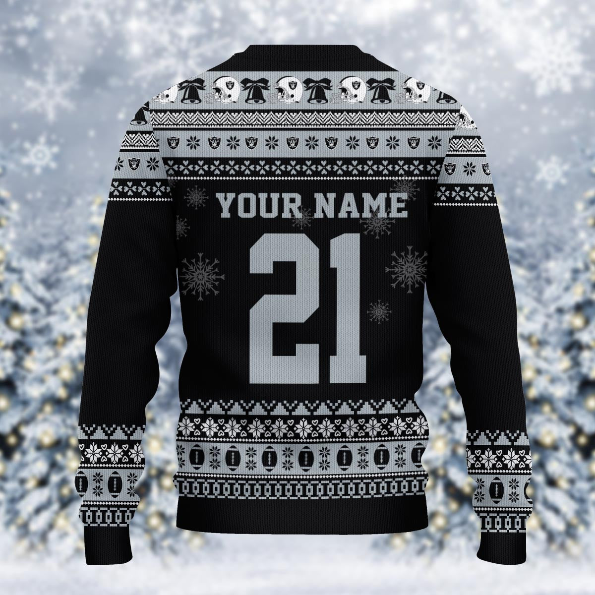 Las Vegas Raiders Mickey Mouse Santa Ugly Christmas Sweater