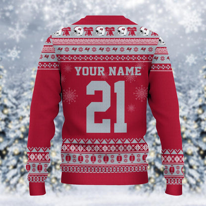 Tampa Bay Buccaneers Mickey Mouse Santa Ugly Christmas Sweater