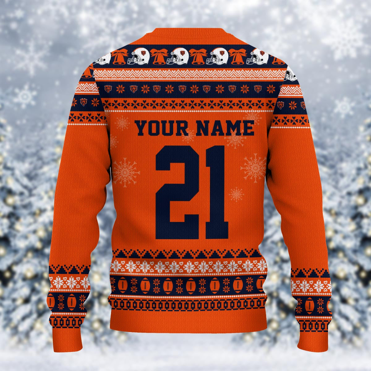 Chicago Bears Mickey Mouse Santa Ugly Christmas Sweater