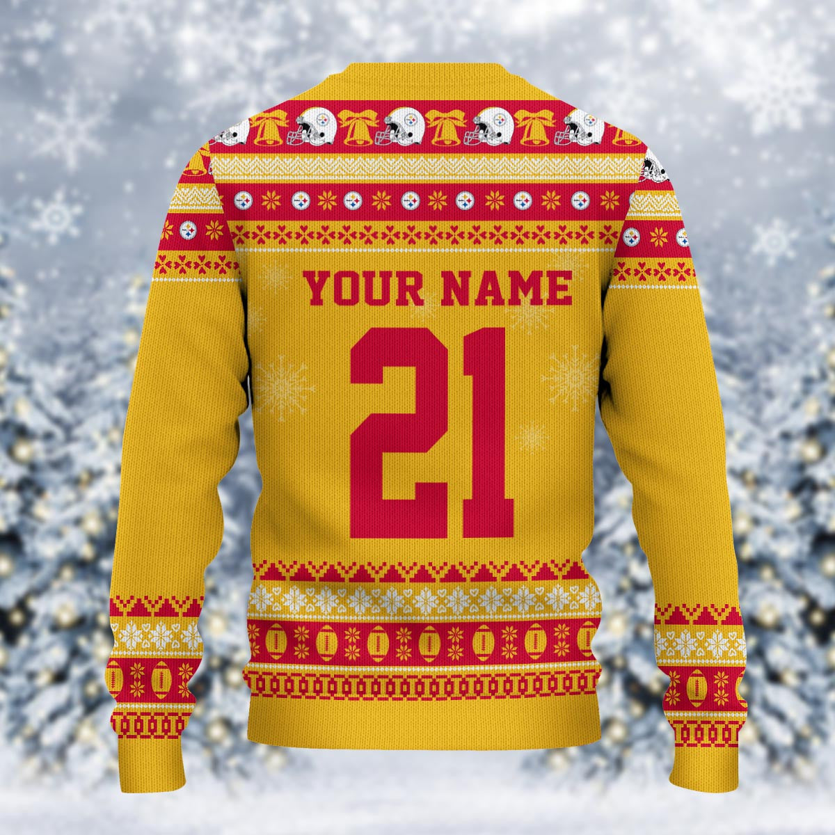 Pittsburgh Steelers Mickey Mouse Santa Ugly Christmas Sweater