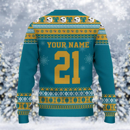 Jacksonville Jaguars Mickey Mouse Santa Ugly Christmas Sweater