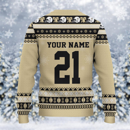 New Orleans Saints Mickey Mouse Santa Ugly Christmas Sweater