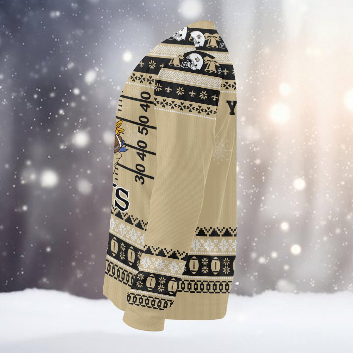 New Orleans Saints Mickey Mouse Santa Ugly Christmas Sweater