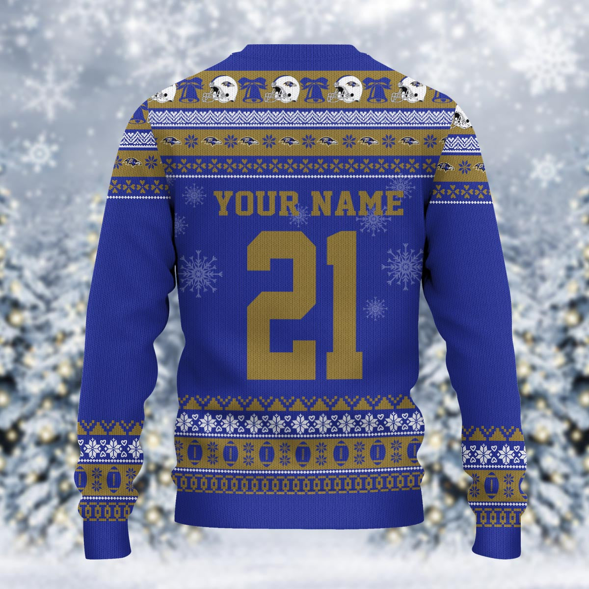 Baltimore Ravens Mickey Mouse Santa Ugly Christmas Sweater