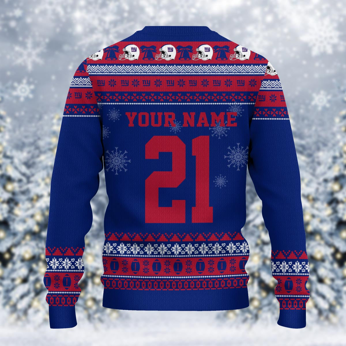 New York Giants Mickey Mouse Santa Ugly Christmas Sweater