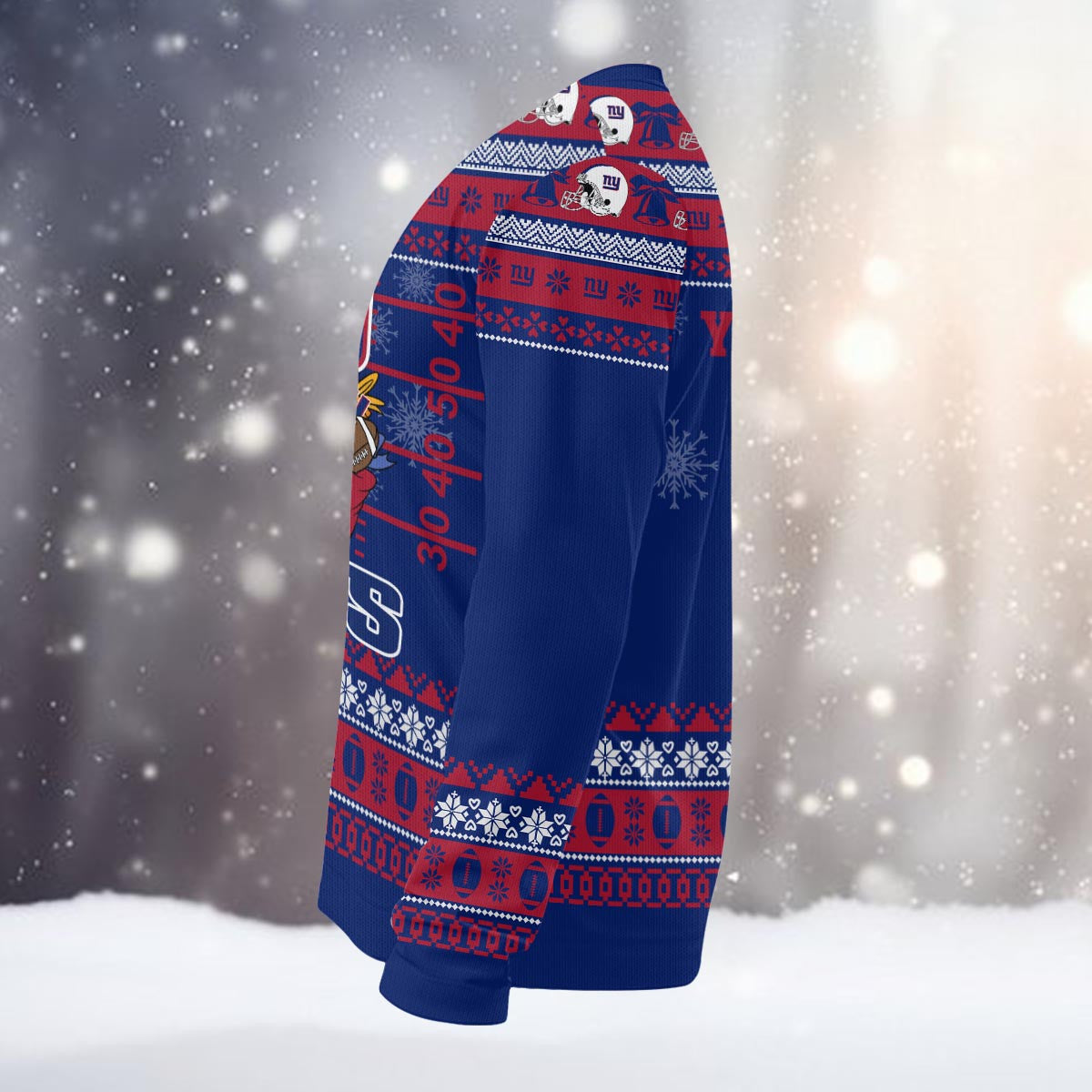New York Giants Mickey Mouse Santa Ugly Christmas Sweater