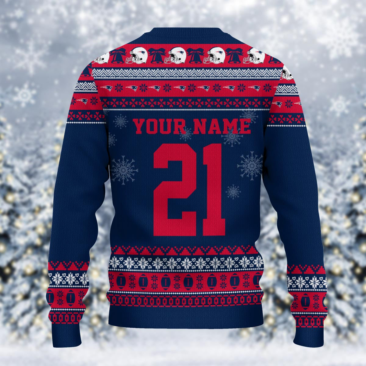 New England Patriots Mickey Mouse Santa Ugly Christmas Sweater