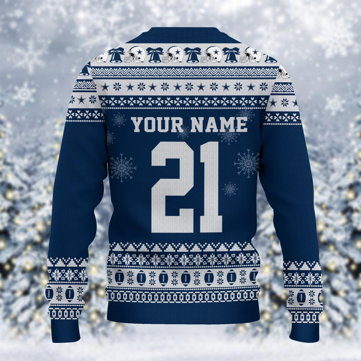 Dallas Cowboys Mickey Mouse Santa Ugly Christmas Sweater